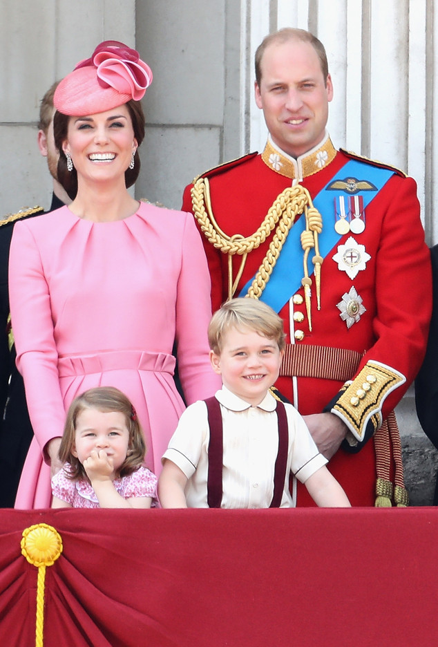 Kate Middleton, Princess Charlotte, Prince George, Prince William, Trooping the Colour 2017 Kate Middleton, Princess Charlotte, Prince George, Prince William, Trooping the Colour 2017
